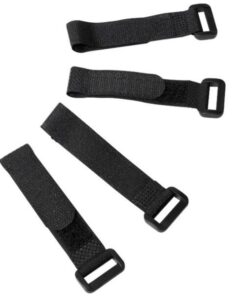 Fascette Fermacavo Nero in Velcro Set da 10 pz