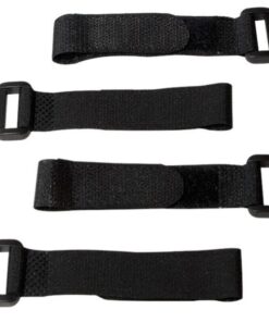 Fascette Fermacavo Nero in Velcro Set da 10 pz