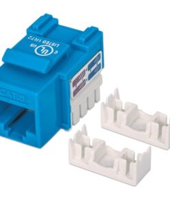 Frutto Keystone RJ45 Cat.6 UTP non schermato Blu