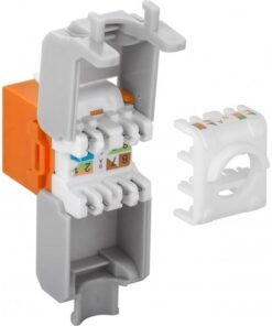 Frutto Keystone RJ45 Cat6A UTP 500MHz Arancione