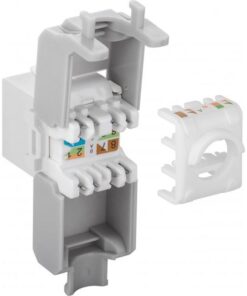Frutto Keystone RJ45 Cat6A UTP 500MHz Bianco