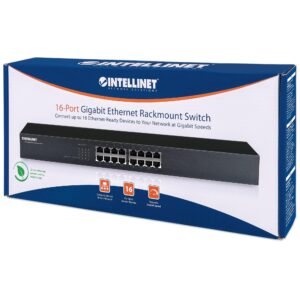 Gigabit ethernet switch 16 porte rack 19''