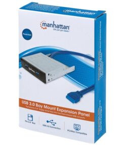 Hub Interno 2 Porte USB 3.0 in Metallo su Alloggiamento 3.5''