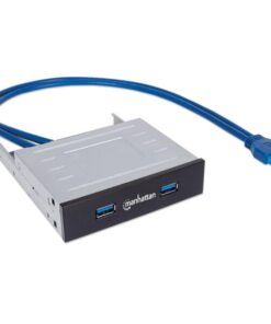 Hub Interno 2 Porte USB 3.0 in Metallo su Alloggiamento 3.5''