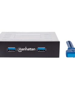 Hub Interno 2 Porte USB 3.0 in Metallo su Alloggiamento 3.5''