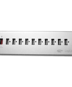 Hub USB 11 Porte in Alluminio con Ricarica Veloce