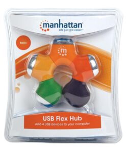 Hub USB 2.0 4 porte a snodo colorato