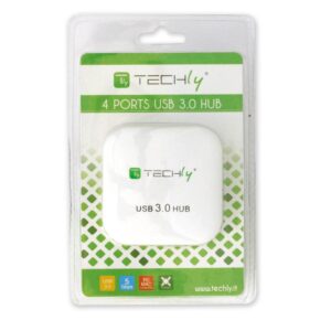 Hub USB 3.0 Super Speed 4 Porte Bianco