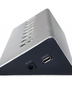 Hub USB 8 Porte in Alluminio con Ricarica Veloce