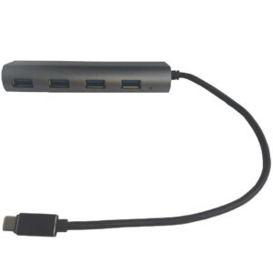 Hub USB-C 3.1 Gen1 SuperSpeed 4 Porte, Alluminio