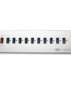 Hub USB3.0 11 Porte in Alluminio con Ricarica Veloce