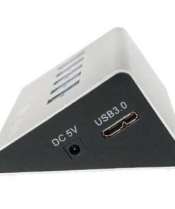 Hub USB3.0 5 Porte in Alluminio con Ricarica Veloce