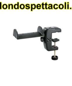 K&M black Headphone holder with table clamp 16085-000-55