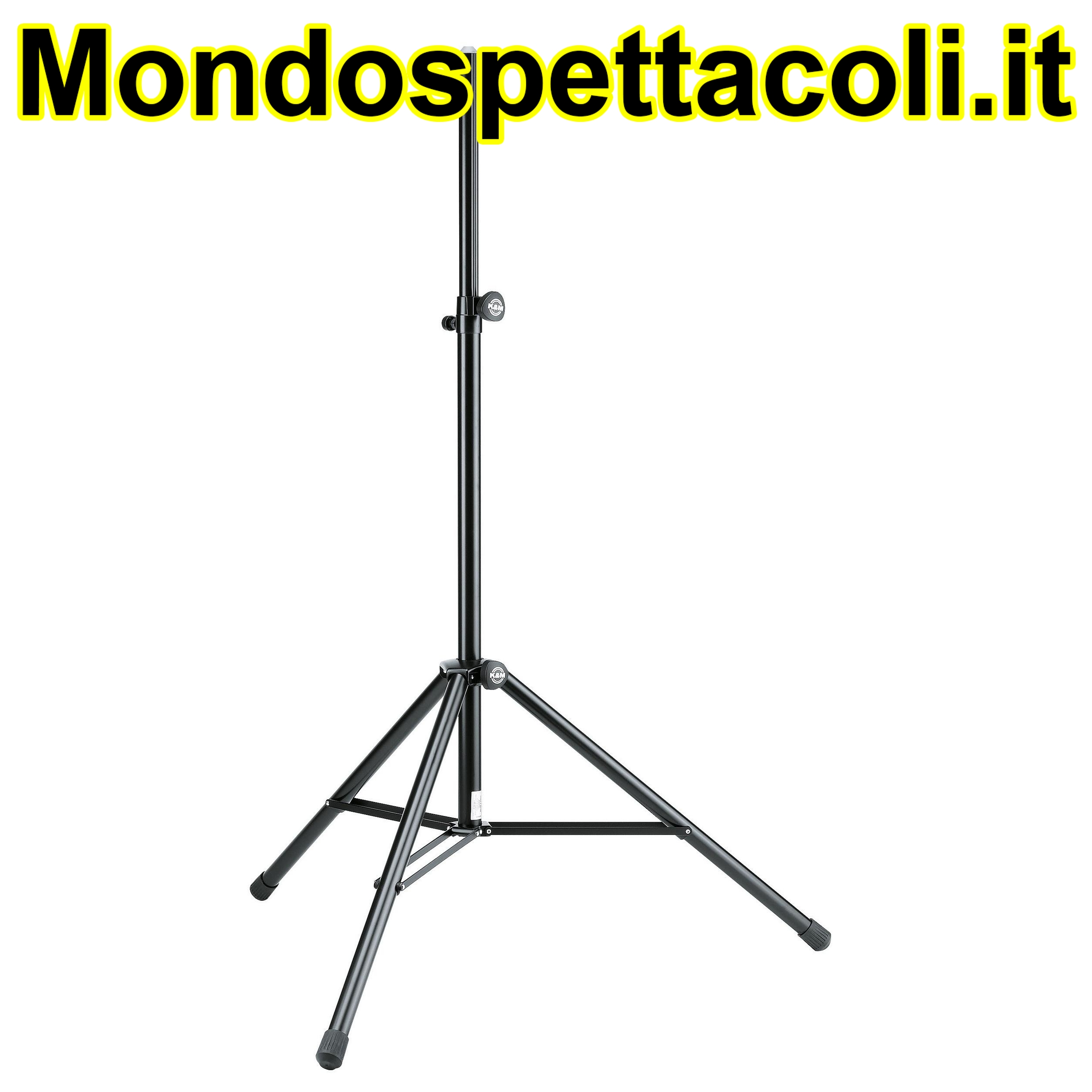 K&M black Speaker stand with pneumatic spring 21463-000-55