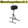 K&M black fabric Pneumatic stool 14046-000-55