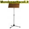 K&M chrome stand, walnut wooden desk Orchestra music stand 11811-050-02