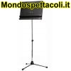 K&M chrome stand with black wooden desk Orchestra music stand 11832-000-02