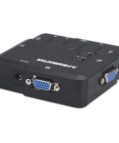 KVM Switch 2 Porte USB/Audio Nero