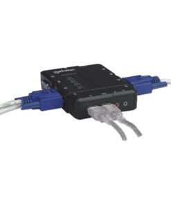 KVM Switch 4 porte USB/Audio Nero