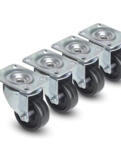 Kit 4 Ruote a 4 Punti di Fissaggio per Armadi Server Serie Lite