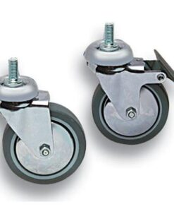 Kit 4 Ruote per Armadi Dotati di Foro per Perno M10