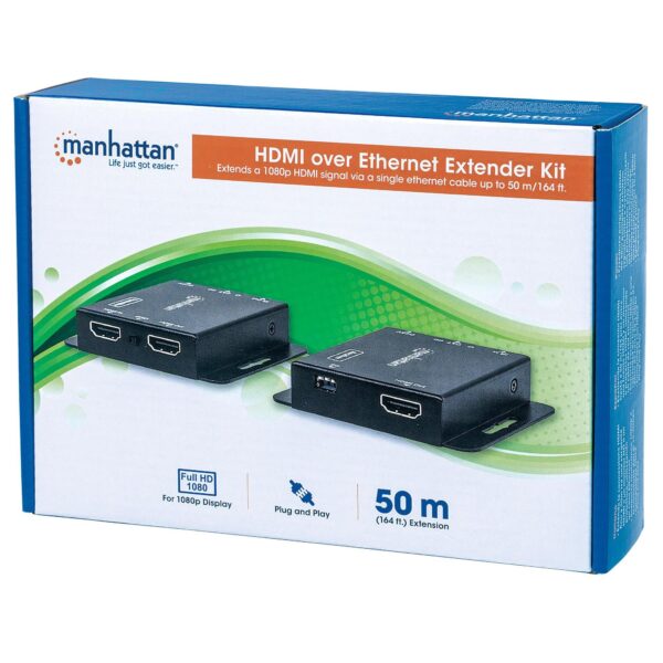 Kit Extender HDMI PoE Cat.6 fino a 50m, con IR