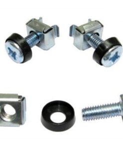 Kit Set 50 Viti 50 Dadi e 50 Rondelle per Montaggio Rack Silver