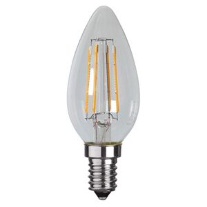 Lampada LED Candela E14 Bianco Caldo 4W Filamento Classe A+