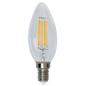 Lampada LED Candela E14 Bianco Caldo 5 W Filamento Classe A++