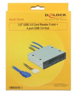 Lettore Interno di Memorie da 3.5'' con Hub 4 porte USB3.0