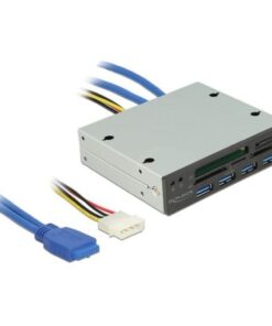 Lettore Interno di Memorie da 3.5'' con Hub 4 porte USB3.0