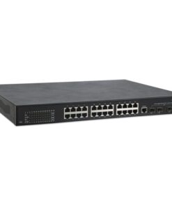 Managed Switch 24 porte Gigabit PoE+ Layer2+ 10 GbE Uplink