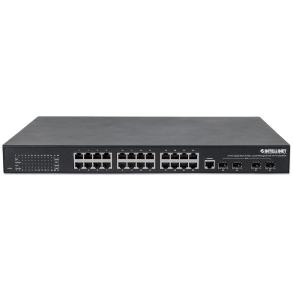 Managed Switch 24 porte Gigabit PoE+ Layer2+ 10 GbE Uplink