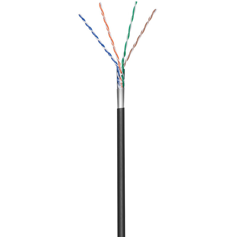 VIVO Cavo Ethernet Cat5e 152 M CCA UTP Impermeabile Per Esterno E Interrato - Bobina Nera