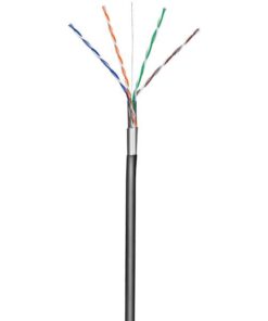 Matassa F/UTP Cavo Cat.5E CCA 100m Rigido da Esterno Nero