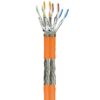 Matassa S/FTP 2x4 coppie Cavo Cat.7A Duplex Rame 100m Rigido Arancione