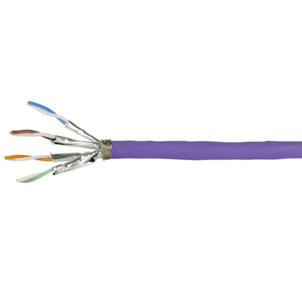 Matassa S/FTP 4 coppie Cavo Cat.7A Rame 200m Rigido Viola