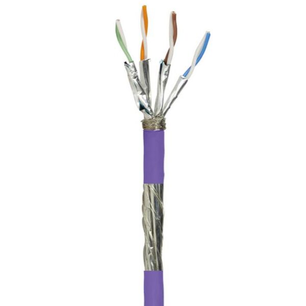 Matassa S/FTP 4 coppie Cavo Cat.7A Rame 200m Rigido Viola