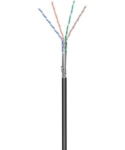 Matassa SF/UTP Cavo Cat.5E CCA 100m Rigido da Esterno Nero