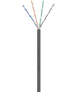 Matassa U/UTP Cavo Cat.5E CCA 100m 4 coppie Rigido da Esterno Nero