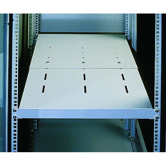 Mensola estensibile per Rack 19'' 1U Grigio 4 punti