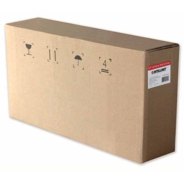 Mensola per Rack 19'' 300 mm 2U Nera 2 punti