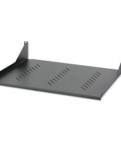 Mensola per Rack 19'' 350 mm 2U Nera 2 punti