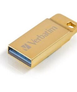 Mini Memoria USB 3.0 Verbatim con Portachiavi 16GB Oro