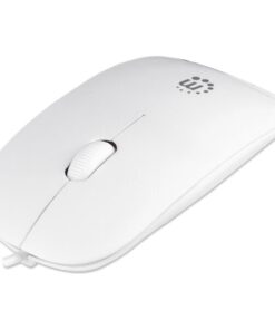 Mini Mouse Ottico USB Silhouette Cavo 1,2m Bianco