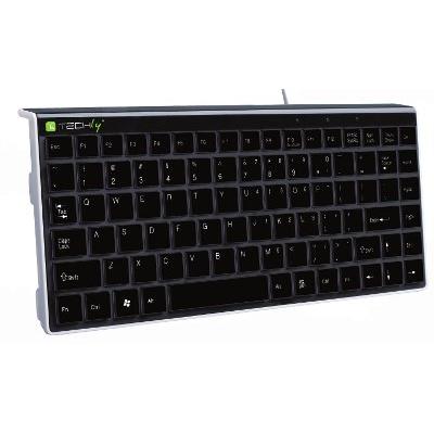 Mini tastiera PS2/USB Nera KB-100
