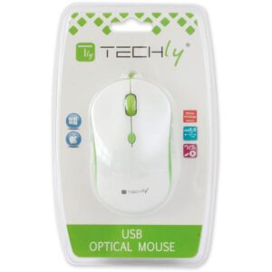 Mouse Ottico USB 800-1600 dpi Bianco/Verde