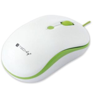Mouse Ottico USB 800-1600 dpi Bianco/Verde
