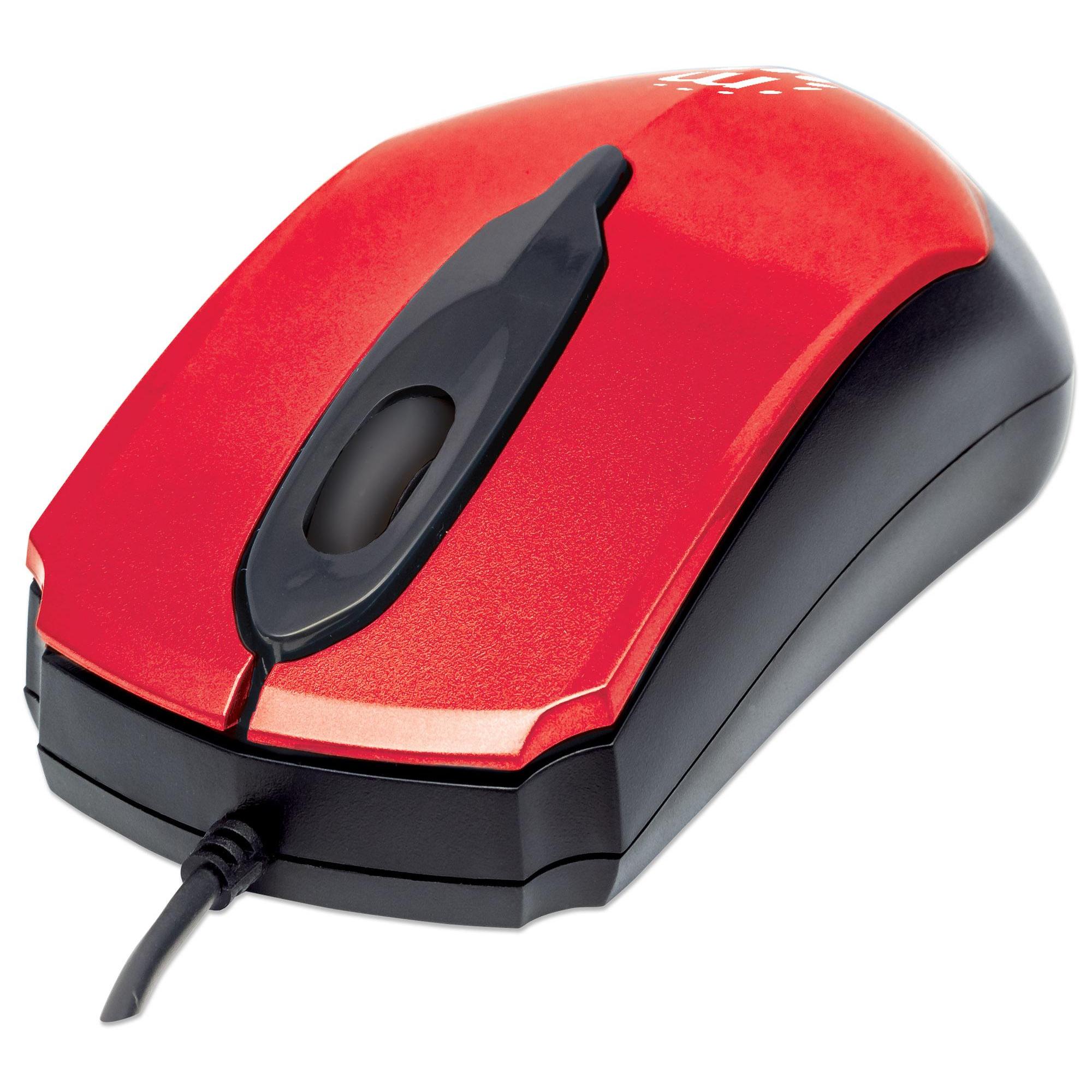 Mouse Ottico USB MO2 1000dpi Rosso