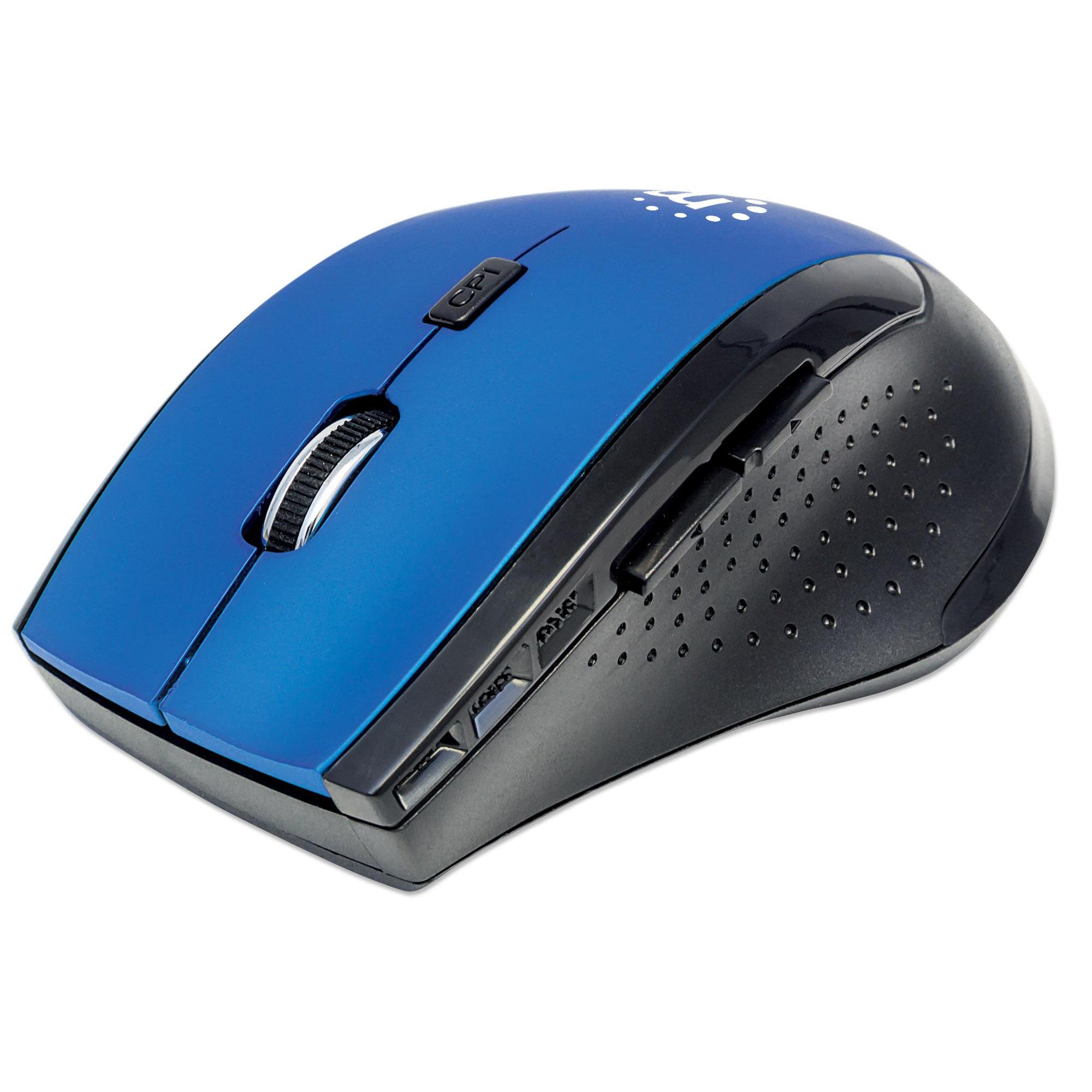 Mouse Ottico Wireless Curve 1600dpi, Blu